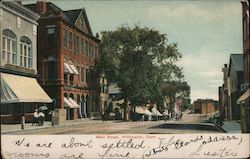 Main Street Willimantic, CT Postcard Postcard Postcard