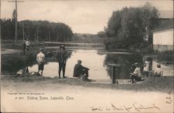 Fishing Scene Postcard