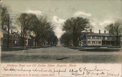 Winthrop Street and Old Ladies Home Postcard