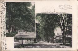 Washington Street and Broadway Norwich, CT Postcard Postcard Postcard