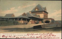 R. R. Station Springfield, MA Postcard Postcard Postcard