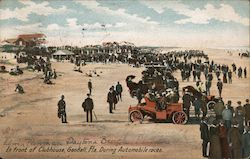 Goodall, In Front of Clubhouse During Automobile Races Postcard