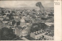 Birds-Eye View of Norfolk Postcard
