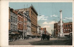 Main Street and Market Square Postcard