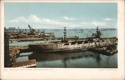 Shipyards and Harbor Postcard