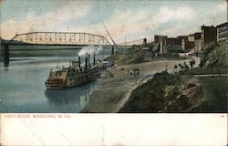 Ohio River Wheeling, WV Postcard Postcard Postcard
