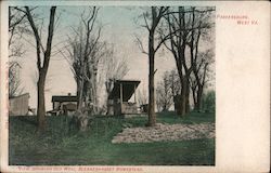 View Showing Old Well, Blennerhasset Homestead Postcard