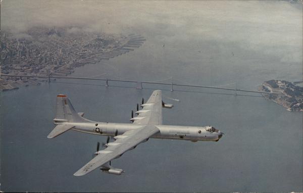 U.S. Air Force B-36 Intercontinental Bomber of the Strategic Air Command (SAC) Travis AFB California