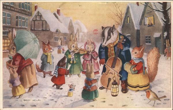 The Waits - Winter Street Musicians Dressed Animals