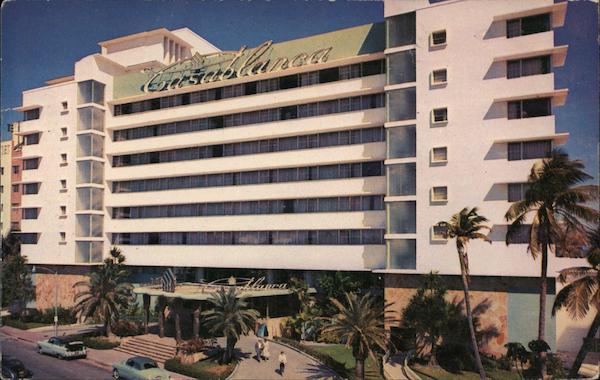 The Casablanca Directly on the Ocean at 63rd St. Miami Beach Florida
