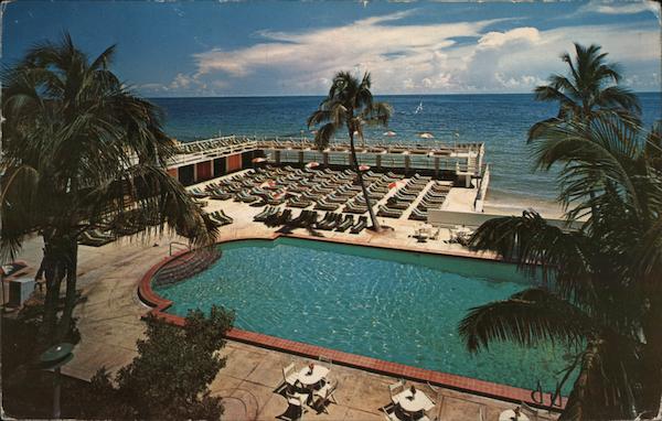 The Crown Hotel A Full Oceanfront Block 40-41st Sts. In the Fashionable 40's Miami Beach Florida