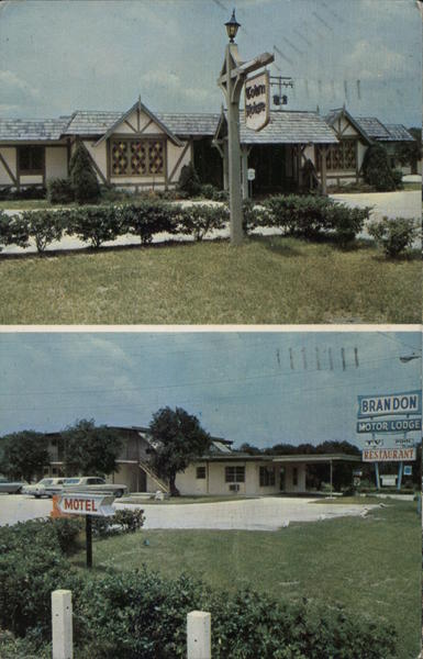 Brandon Motor Lodge Town House Restaurant Florida