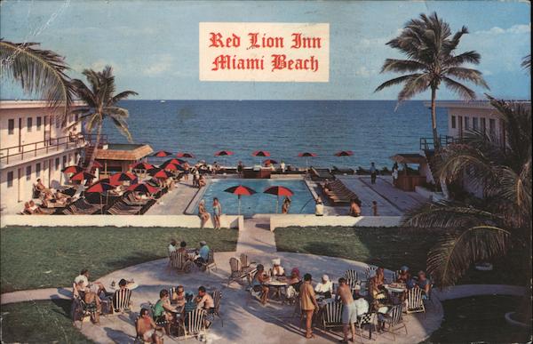 Red Lion Inn 19051 Collins Avenue Directly on the Ocean Miami Beach Florida