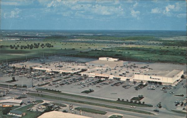Aerial View of Edison Mall Shopping Center on Cleveland Avenue Fort Myers Florida
