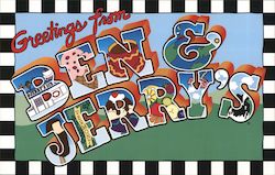 Greetings from Ben & Jerry's Postcard