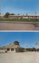 Trade Winds Court & Smitty's Restaurant Postcard