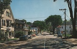 Main Street, Looking East By Geo. French 1962 Limerick, ME Postcard Postcard Postcard