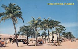 Miracle Miles of White Beaches Hollywood, FL Postcard Postcard Postcard