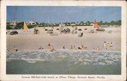 Famous 400-foot-wide Beach at Ellinor Village Ormond Beach, FL Postcard Postcard Postcard