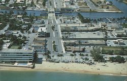 Air View of Pompano Beach, Florida Postcard