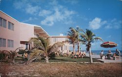 Ocean Front Apartments "Directly On the Ocean" 1401 South Surf Road Postcard