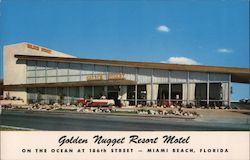 Golden Nugget Resort Motel on the Ocean at 186th Street Miami Beach, Florida Postcard