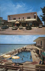 Magic Isle Motel- Directly On the Ocean- 16875 Collins Avenue Miami Beach, FL Postcard Postcard Postcard