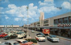 "Colonial Plaza" Shopping Center Postcard