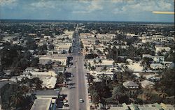 Looking West on Atlantic Avenue Delray Beach, FL Postcard Postcard Postcard