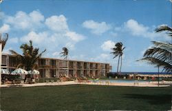 Commander Motel On the Ocean Postcard