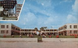 Daytona Motor Hotel Daytona Beach, FL Postcard Postcard Postcard