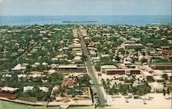 Aerial View of Key West, Florida Postcard Postcard Postcard