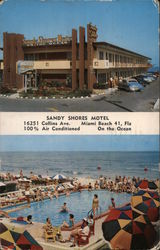 Sandy Shores Motel Miami Beach, FL Postcard Postcard Postcard