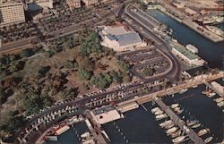 City Yacht Basin and Bayfront Park in Miami Florida Postcard Postcard Postcard