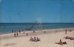 Relaxing on the Dazzling White Sand Along the Gulf Coast from Pensacola Postcard