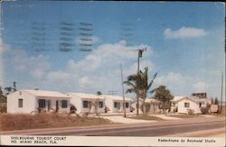 Shelbourne Tourist Court Miami Beach, FL Postcard Postcard Postcard