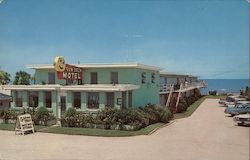 Sun Deck Motel - "Directly on the Ocean" Postcard