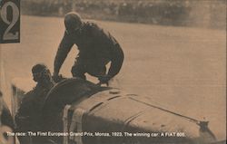 Fiat X1/9 The First European Grand Prix Race Car & Driver, 1923 Postcard