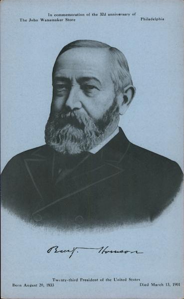 Benjamin Harrison Twenty-third President of the United States Philadelphia Pennsylvania
