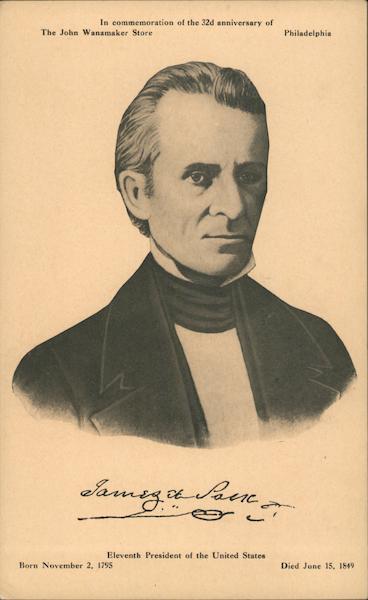 James K. Polk Philadelphia Pennsylvania Presidents