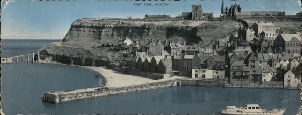 View of Town and Harbor, East Side Whitby England