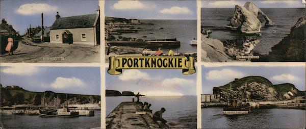 Six Color Photographs Of Portknockie In Moray Scotland