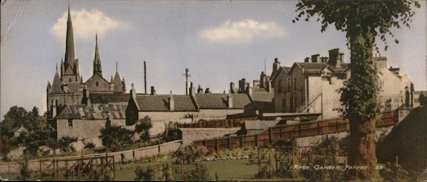 View of a Rose Garden Forres Scotland