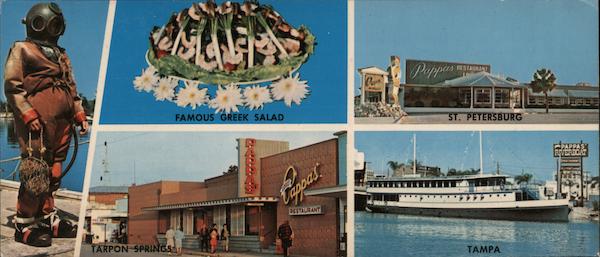 Louis Pappas 3 Famous Restaurants Tarpon Springs St. Petersburg Tampa Florida