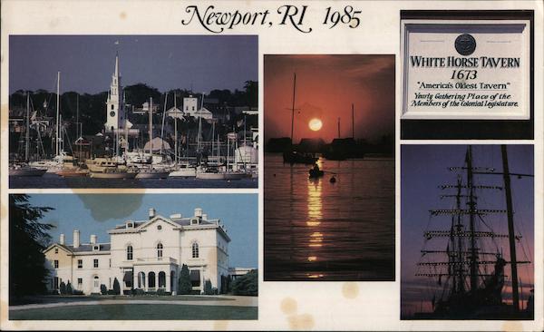 White Horse Tavern 1673 America's Oldest Tavern Newport, RI 1985 Rhode Island