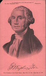 George Washington Philadelphia, PA United States Presidents Large Format Postcard Large Format Postcard Large Format Postcard