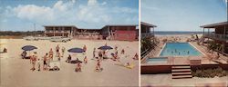 Sea Vista Motel "Directly on the Ocean" Large Format Postcard