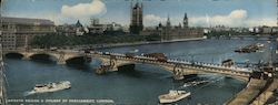 Lambeth Bridge and Houses of Parliament, London Large Format Postcard