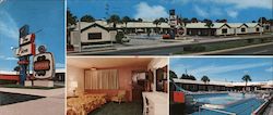 Lion Motel Large Format Postcard