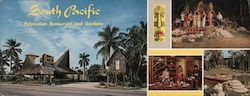 South Pacific Polynesian Restaurant And Gardens Large Format Postcard